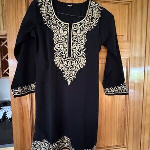 Ethnic Embroidered Cotton Tunic size 40